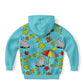 Blue Animals Kids Hoodie