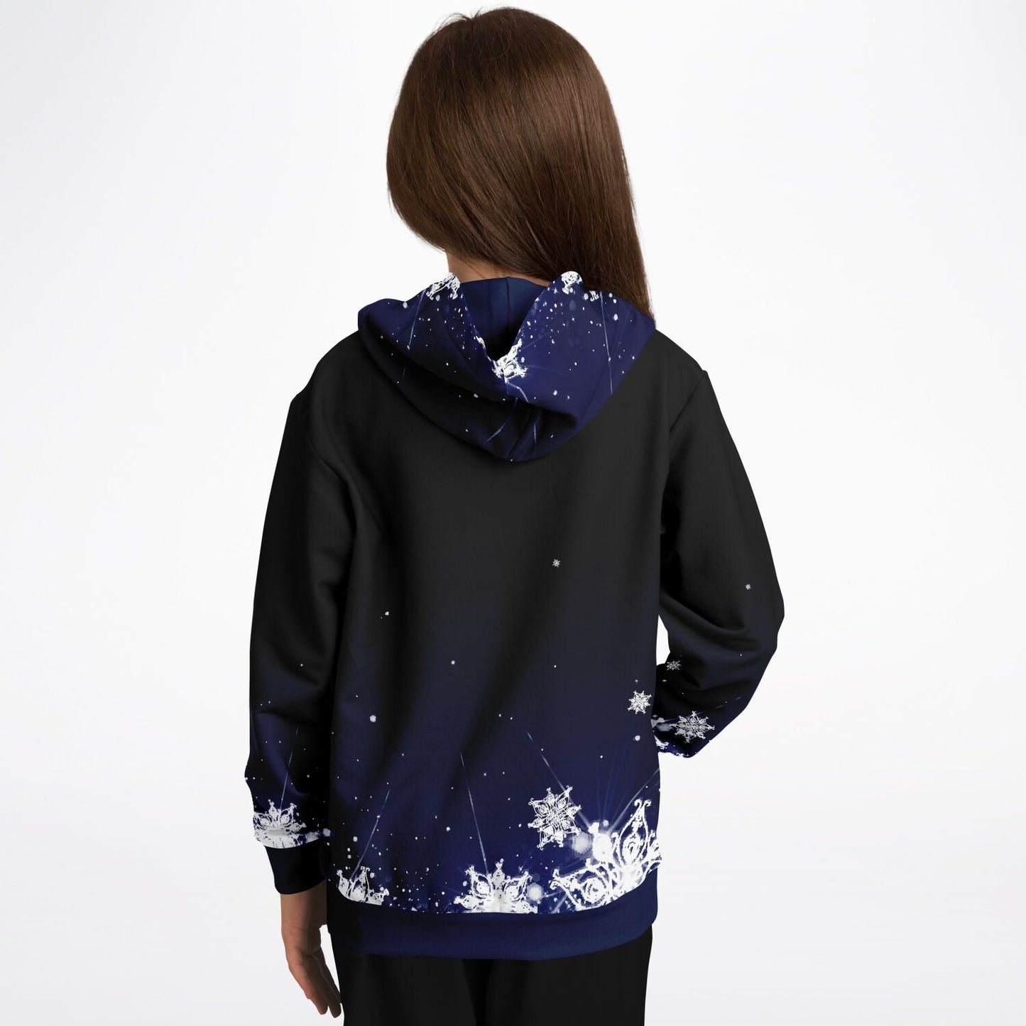 Dark Blue Hockey Kids Hoodie