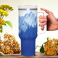 Copy of Snow Mountains 40oz Tumbler with Handle Stainless Steel