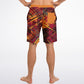 Abstract Orange Men's Board Shorts