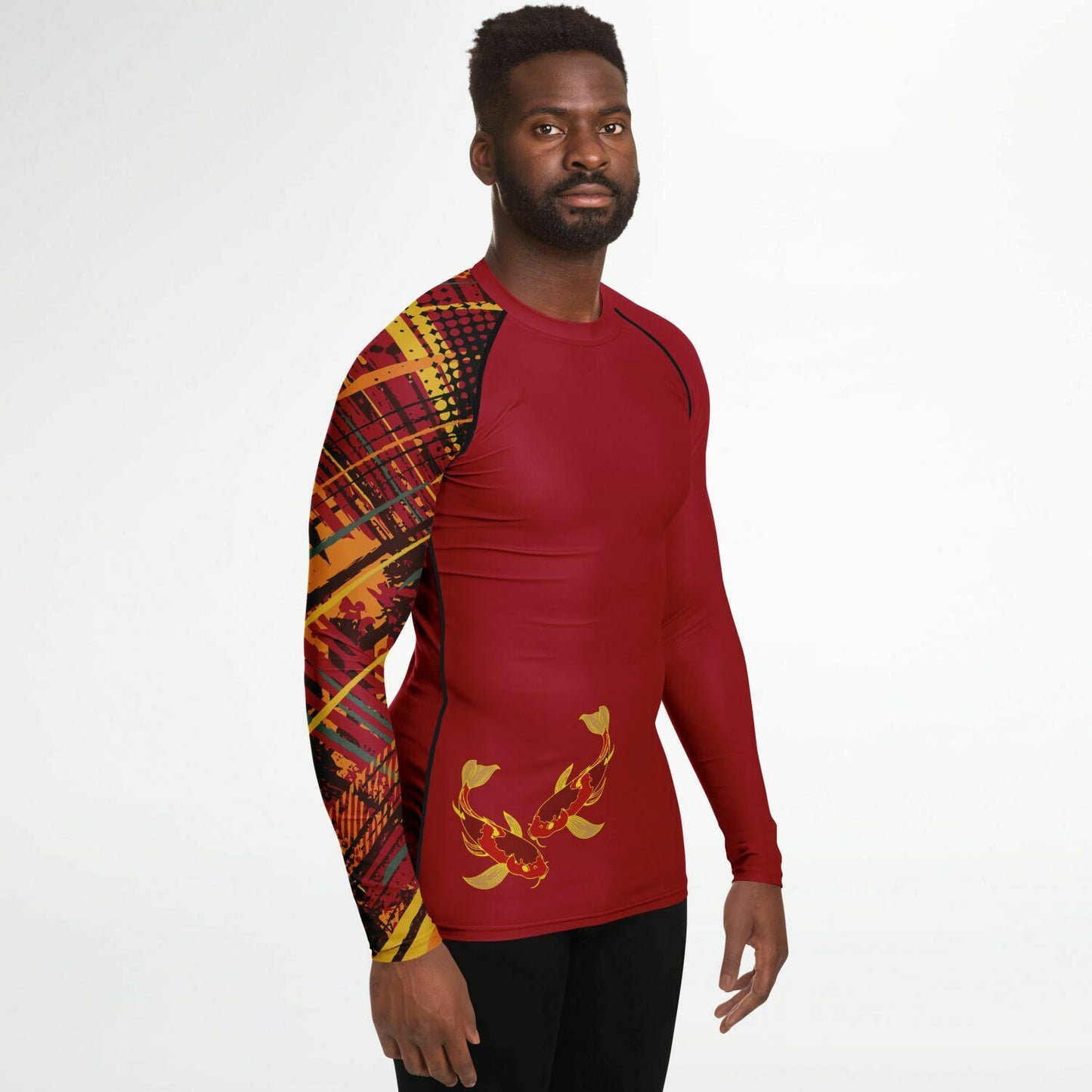 Koi Red Men's Rashguard (one sleeve)