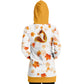 Autumn Fox Women's Longline Hoodie - XL, US stock