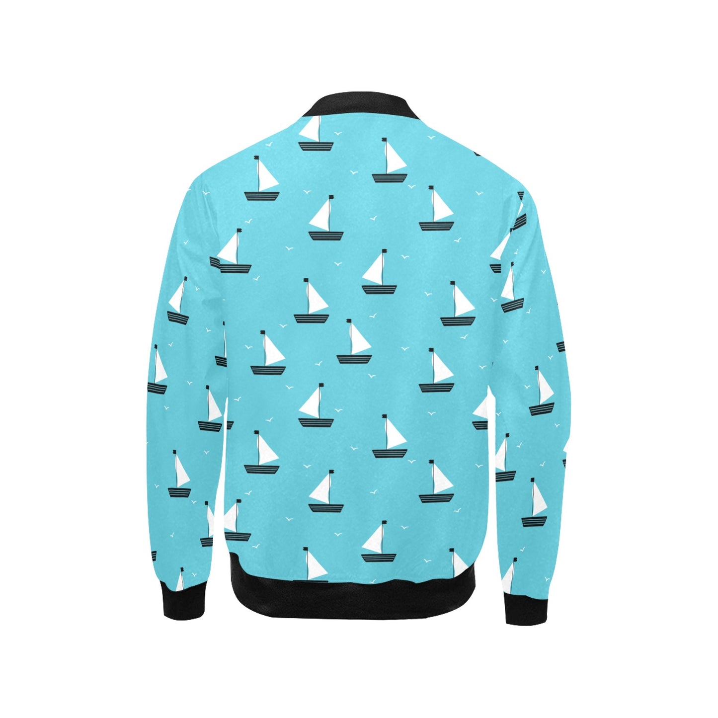 Summer Boats Kids Bomber Jacket