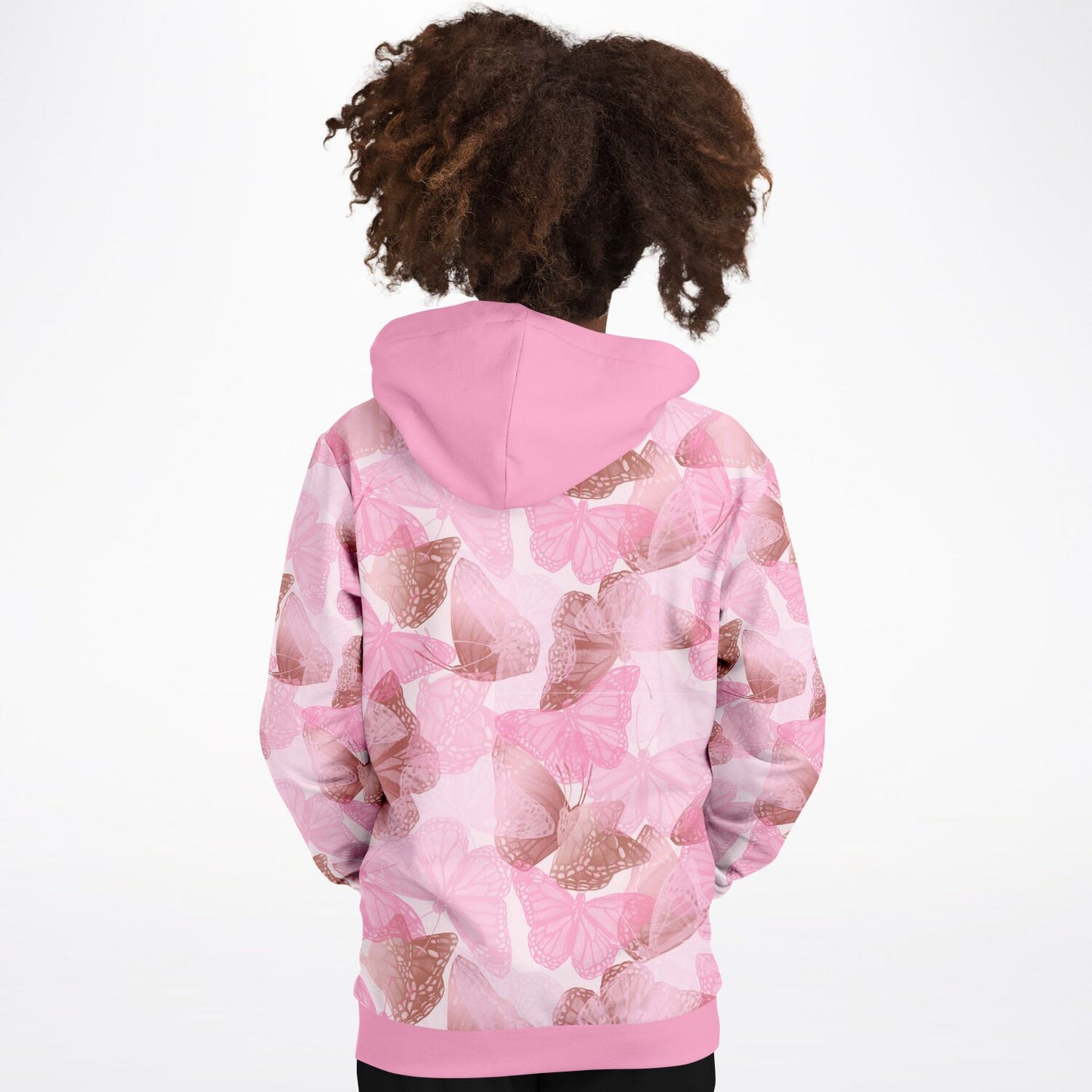 Pink Butterflies Kids Hoodie