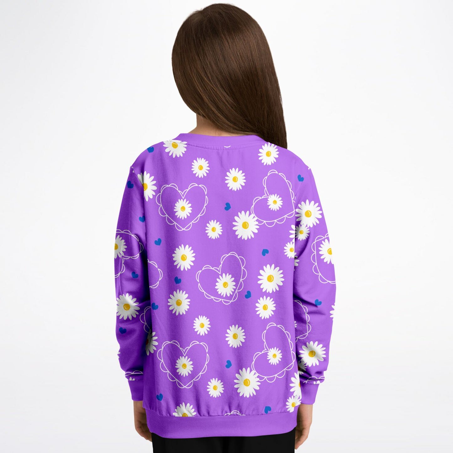 Daisies and Hearts Kids Sweatshirt