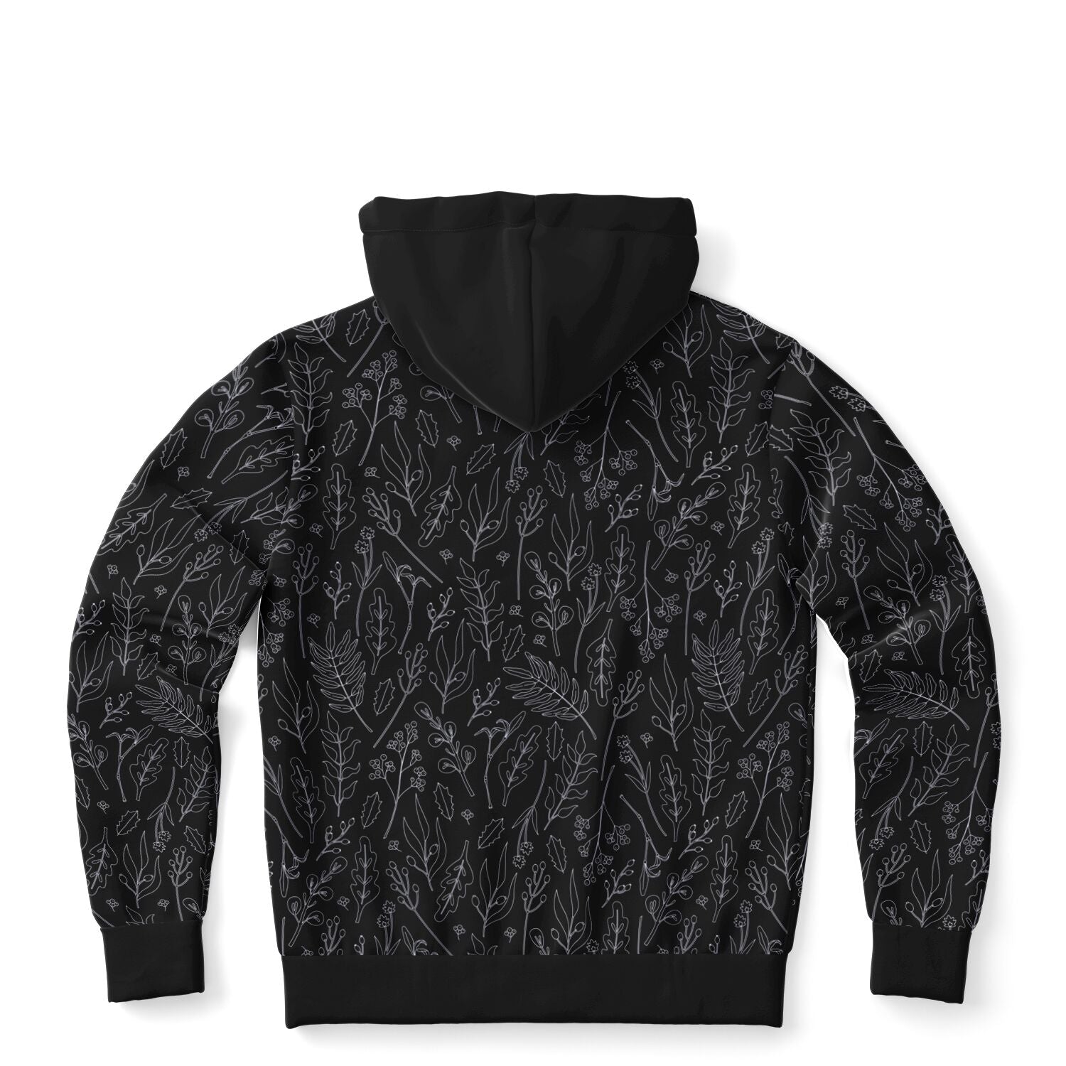 Silver Leaf Zip good Hoodie