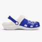 Dark Blue Snowflakes Lined Clogs (Big Kids to Adult Sizes)