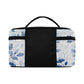 Blue Flowers Cosmetic Bag/Large