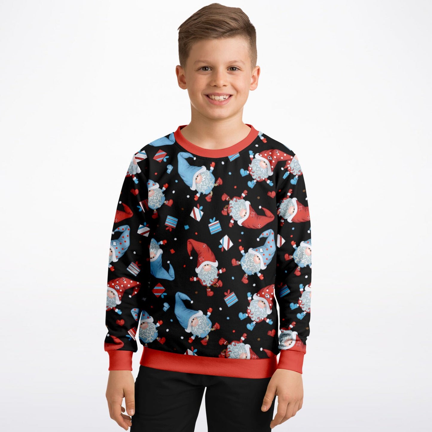 Black Winter Gnomes Kids Sweatshirt - 2 options