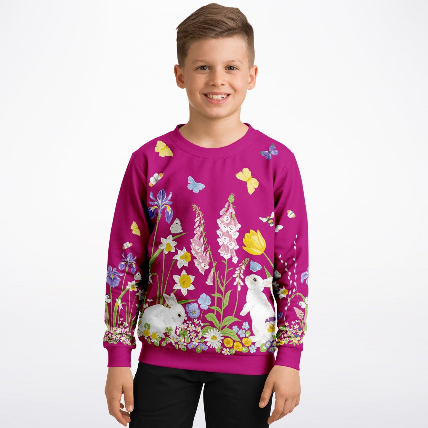 Spring Bunnies 3 Kids Sweatshirt