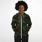 Dark Brown Zip Hoodie Unisex