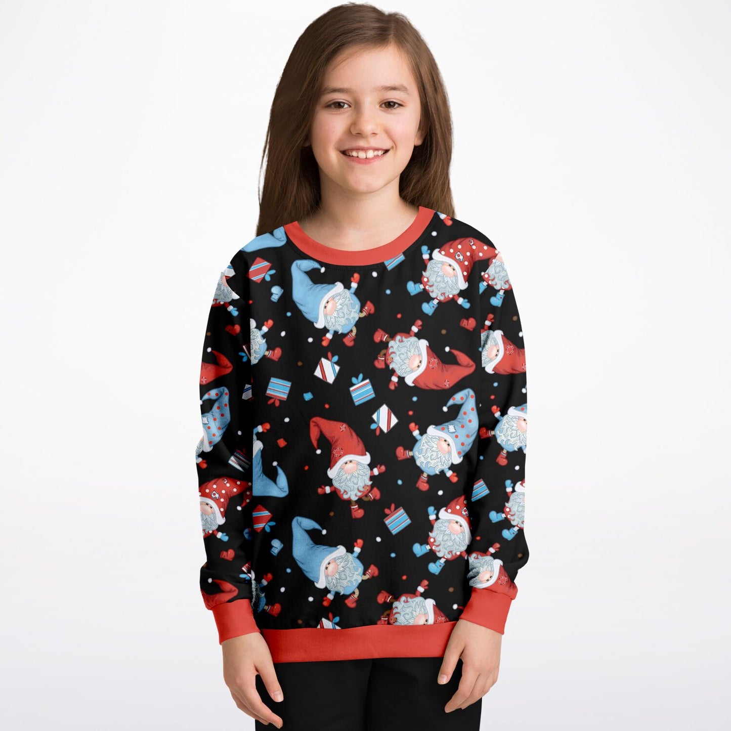 Black Winter Gnomes Kids Sweatshirt - 2 options