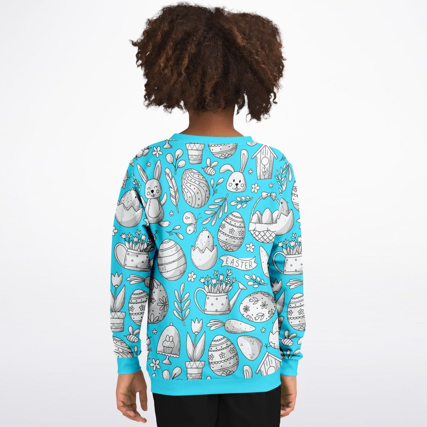 Easter Blue Kids Sweatshirt