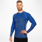Waves Blue Men's Rashguard