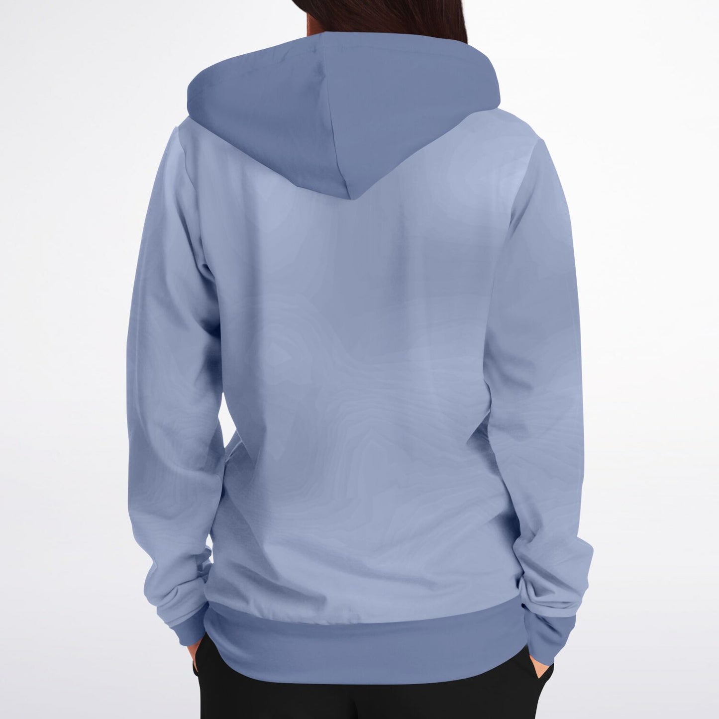 Village Fence Grey Zip Hoodie Unisex