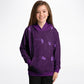 Purple Gymnastics Girl Kids Hoodie