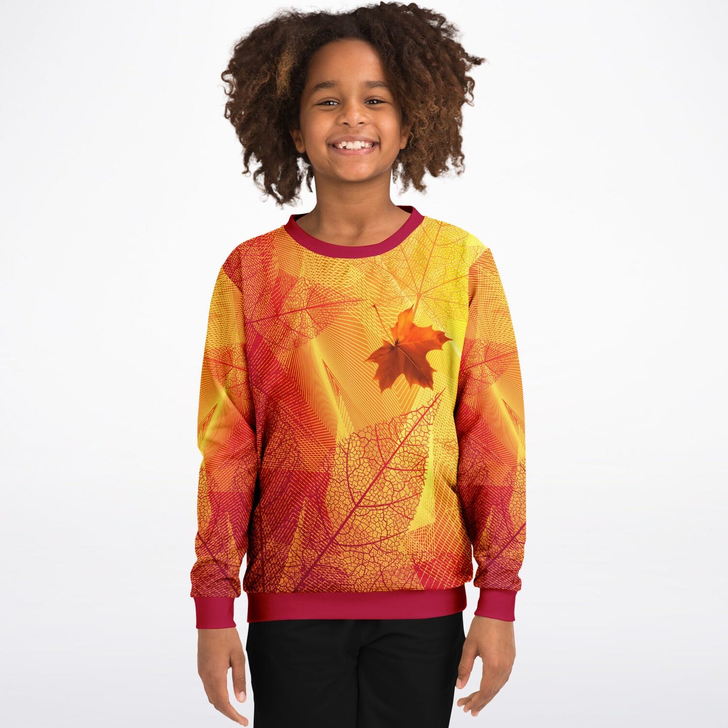 Fall Leaves 2 Kids Sweatshirt