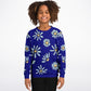 Bright Daisies Dark Blue Kids Sweatshirt