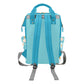 Blue Daisies Multipurpose Backpack/Diaper Bag