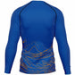 Waves Blue Men's Rashguard (black)