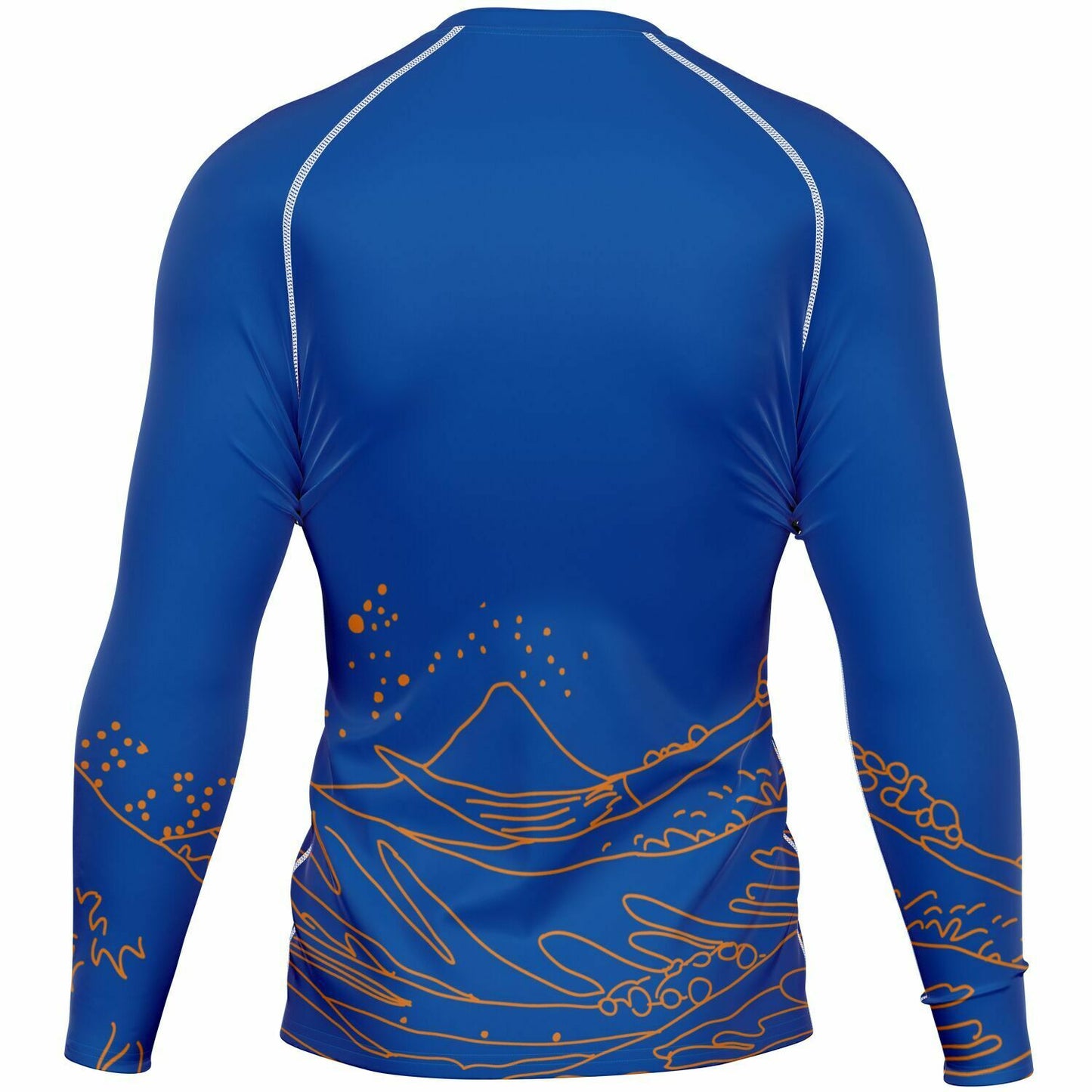 Waves Blue Men's Rashguard