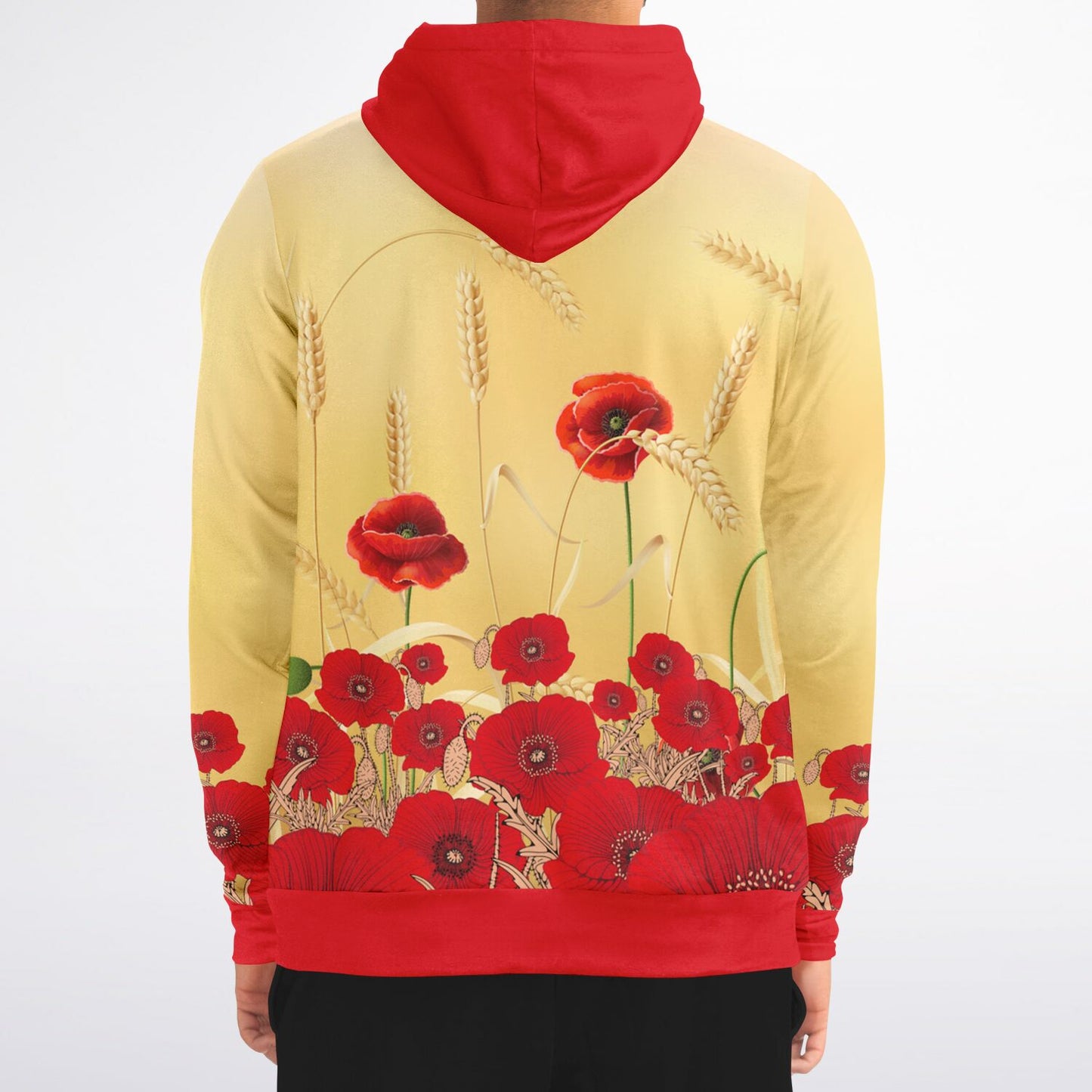 Poppies Zip Hoodie Unisex