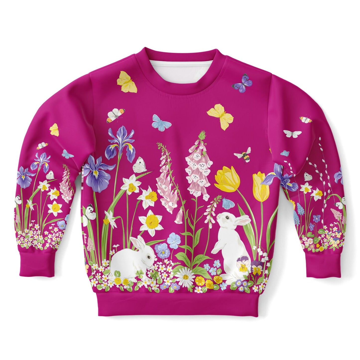 Spring Bunnies 3 Kids Sweatshirt