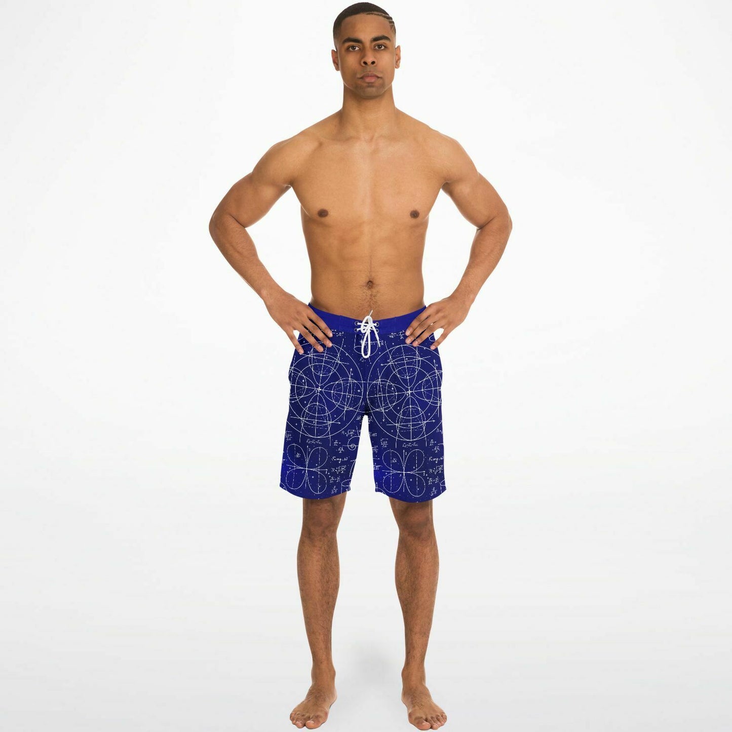 Math 2 Blue Men's Board Shorts
