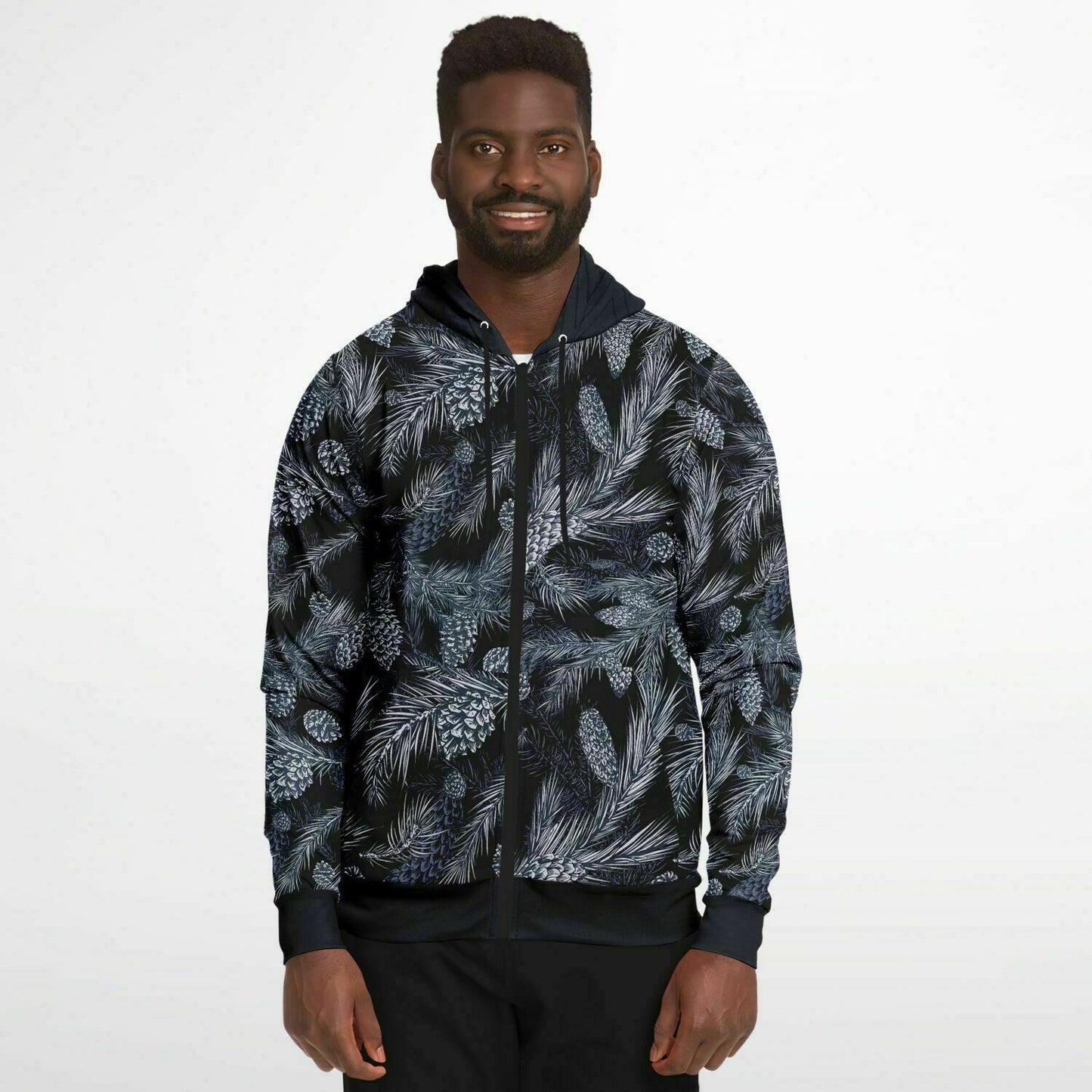 Black Spruce Unisex Zip Hoodie