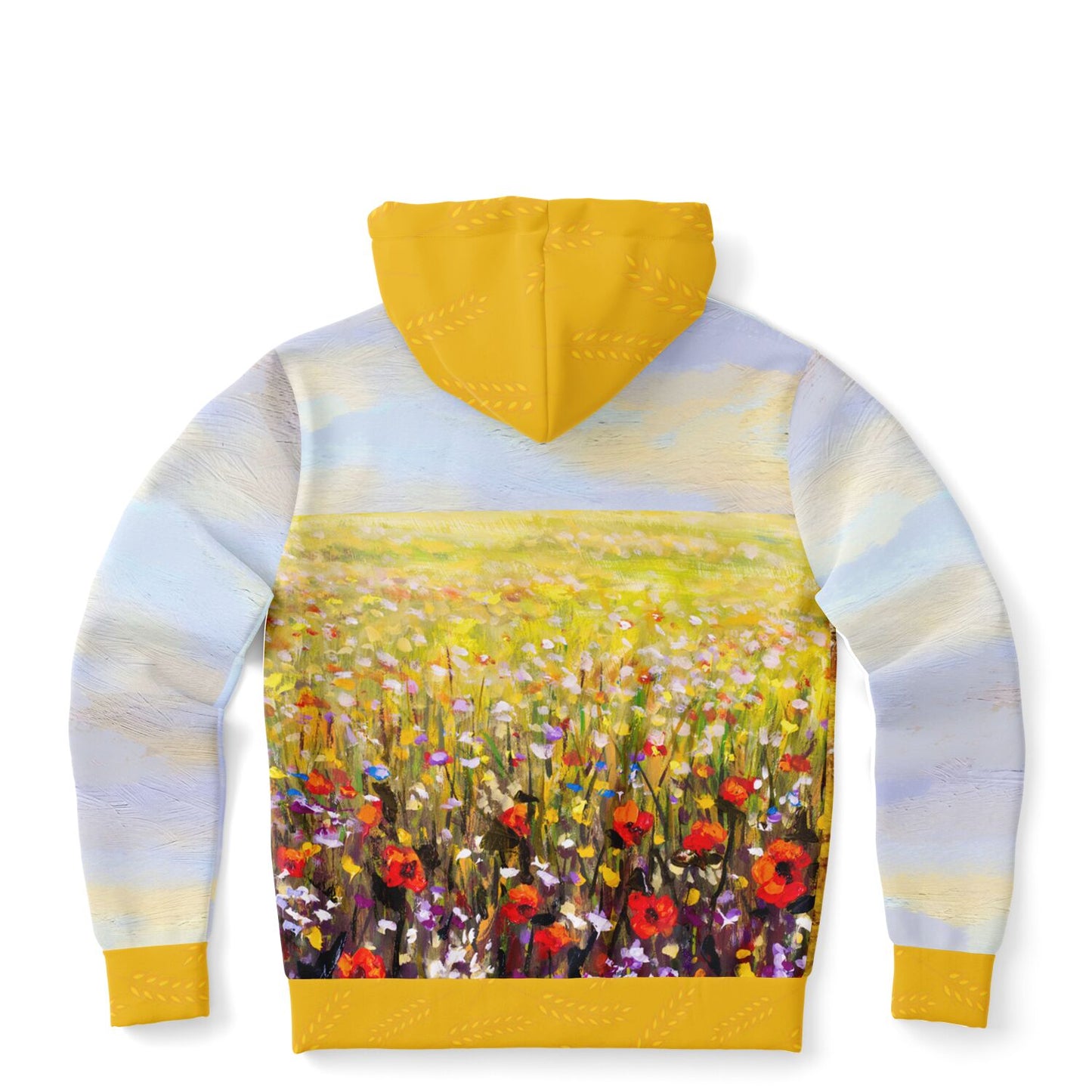 Ukraine Summer Village Zip Hoodie