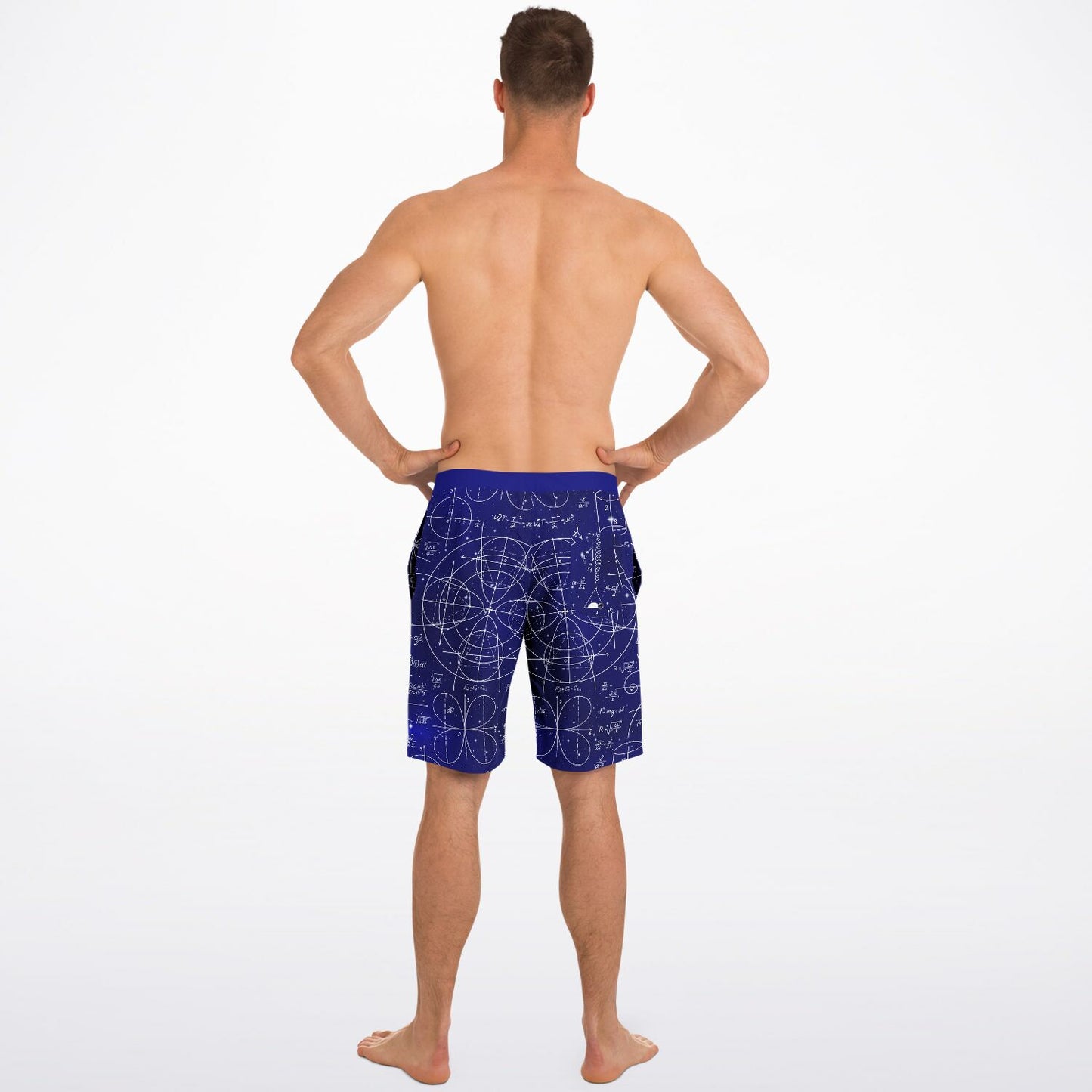 Math 2 Blue Men's Board Shorts