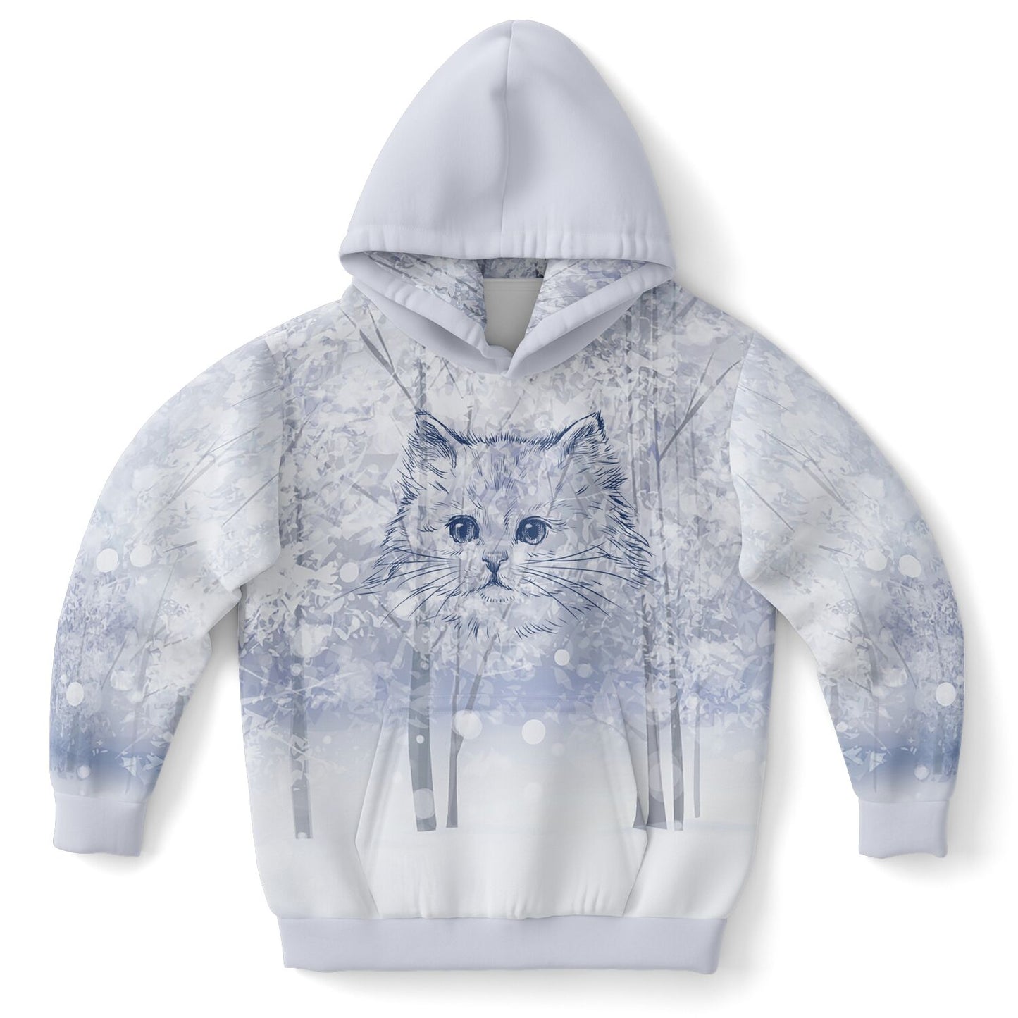 Winter Cat Kids Hoodie