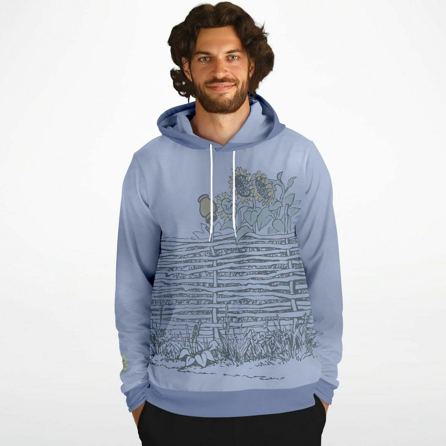 Village Fence 2 Grey Hoodie Unisex