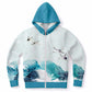 Waves & Cranes Zip Hoodie Unisex (3 variants)