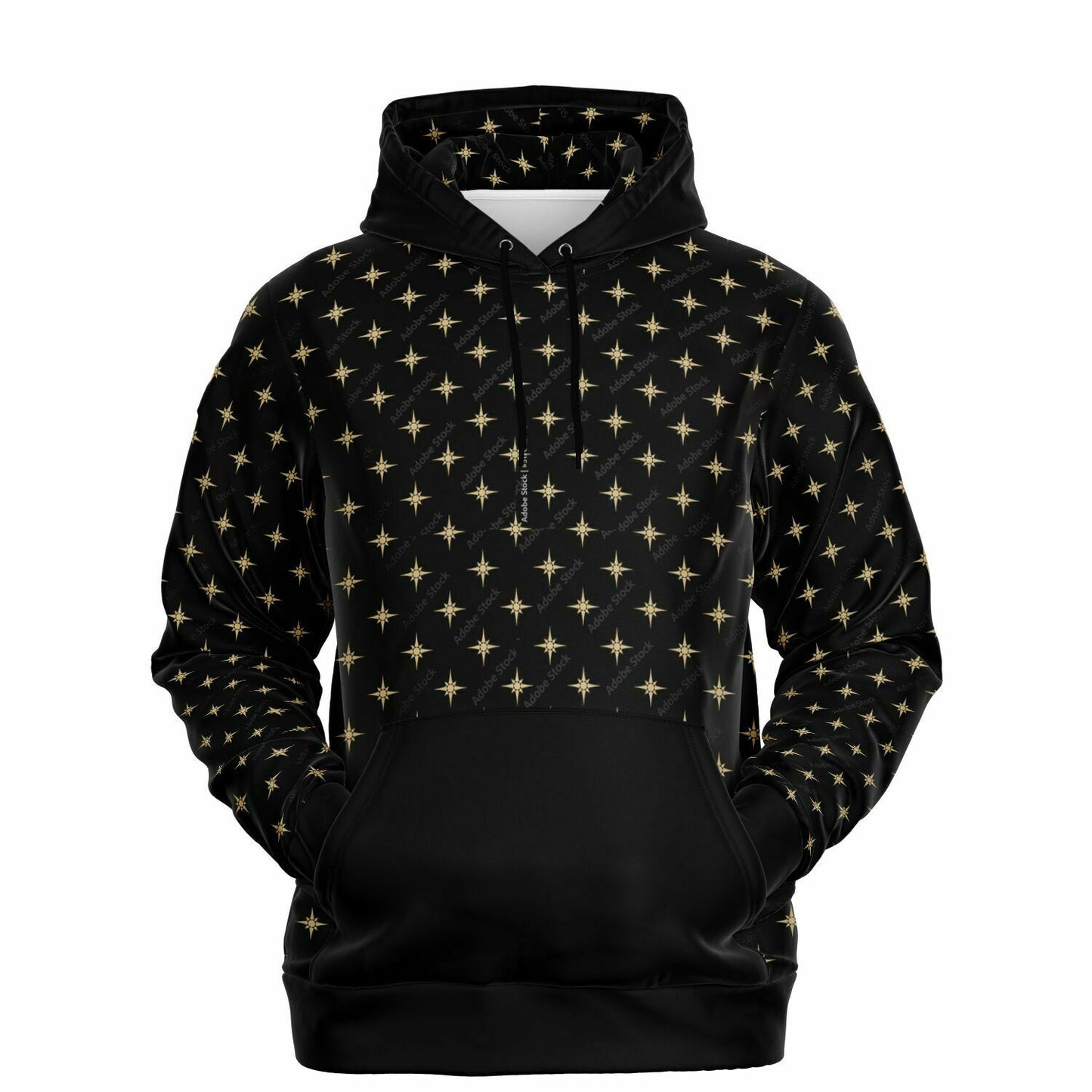 Black Gold Stars Hoodie