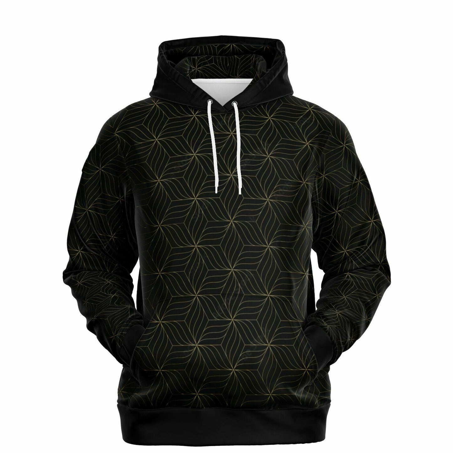 Black Gold Pattern Hoodie