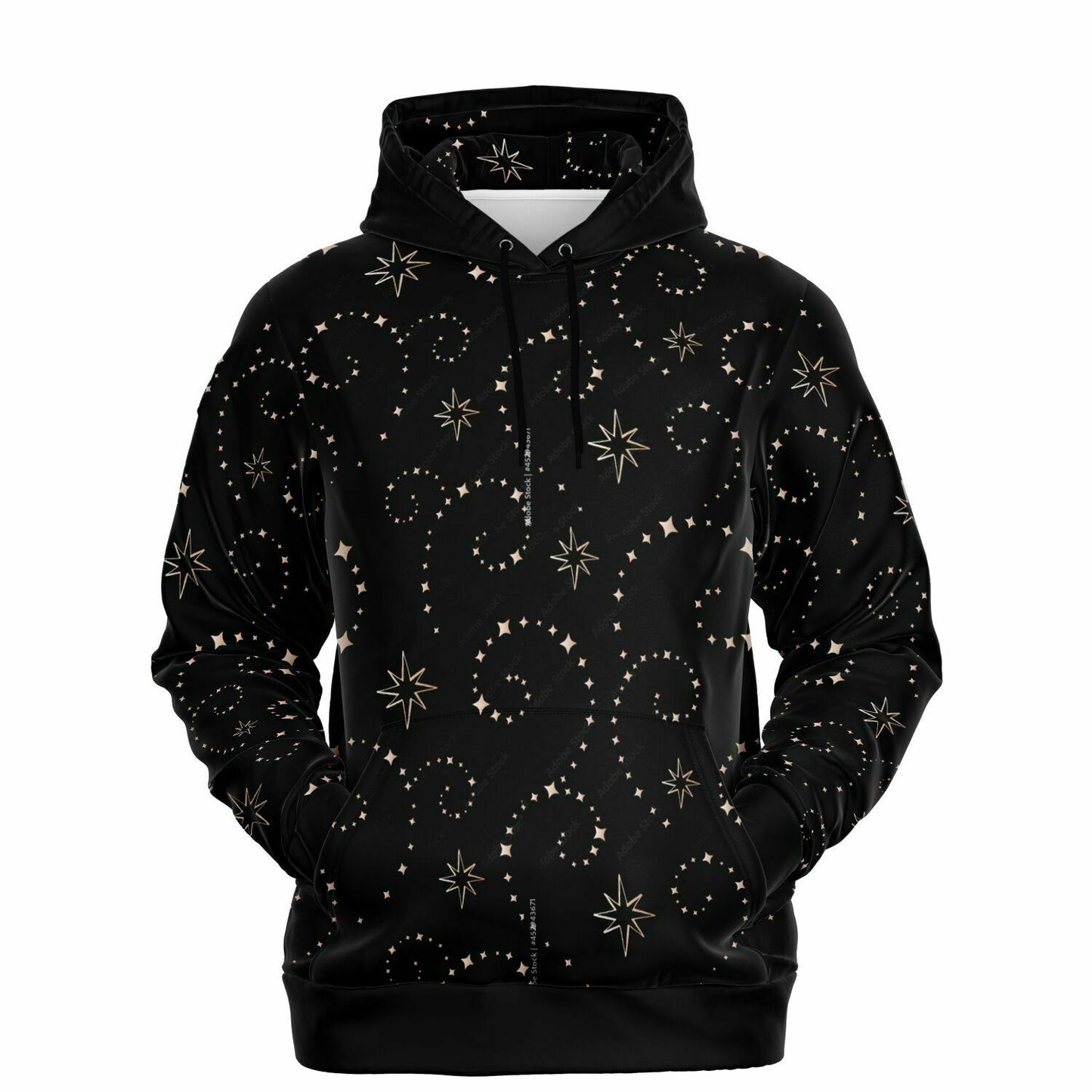 Black Gold Swirls Hoodie