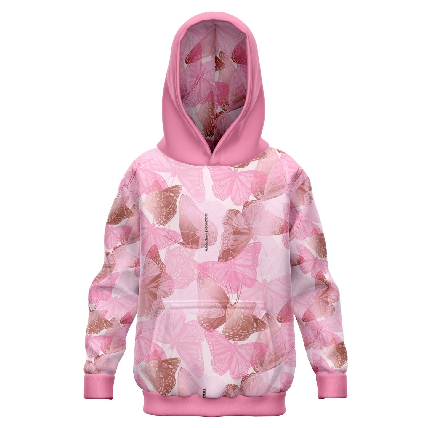 Pink Butterflies Kids Hoodie