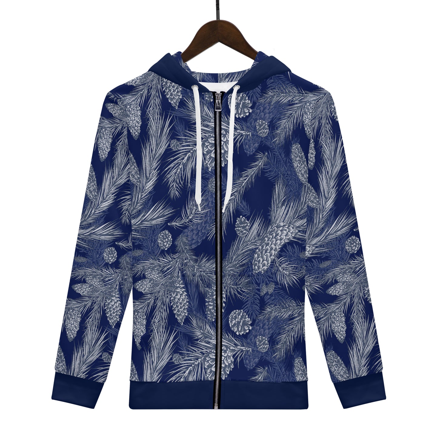 Dark Blue Spruce Women's  Zip Hoodie