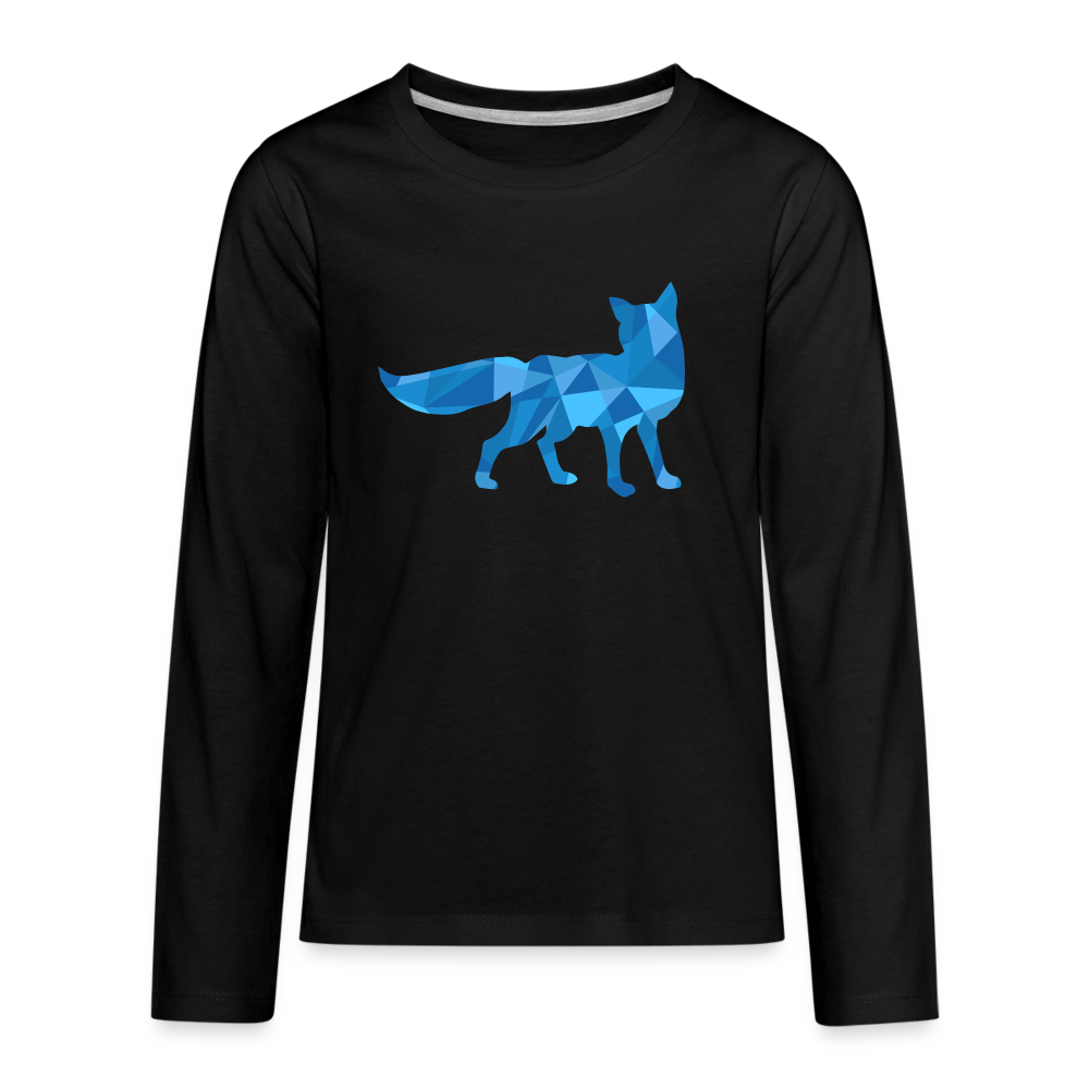 Blue Fox Kids' Premium Long Sleeve T-Shirt - black