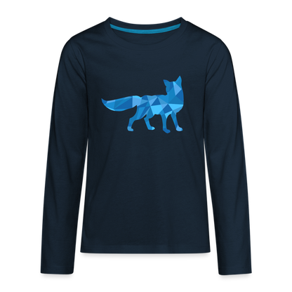 Blue Fox Kids' Premium Long Sleeve T-Shirt - deep navy